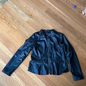New Look Black Leather Jacket for Women